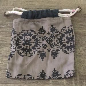 Brown and grey Chan Luu jewelry bag